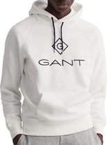 Gant - Hoodie Lock Up Off-White - Maat XXL - Modern-fit