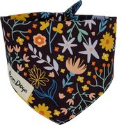 Hippe Bloemen Bandana Hond | Bandoga L | Hondenkleding | Sjaaltje | Hondenbandana