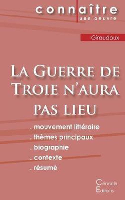 Fiche de lecture La Guerre de Troie n'aura pas lieu de Jean  ... - cover