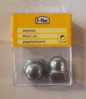Dopmoer gegalvaniseerd M14 / 2 stuks