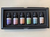 Set van 6 verschillende etherische oliën