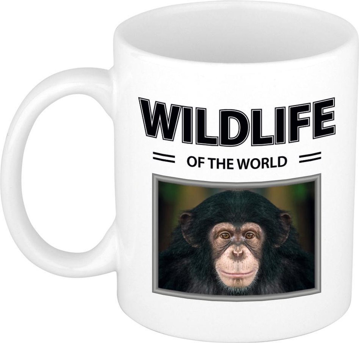 Aap / Chimpansee mok met dieren foto wildlife of the world