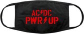 AC/DC Masker PWR-UP Logo Zwart