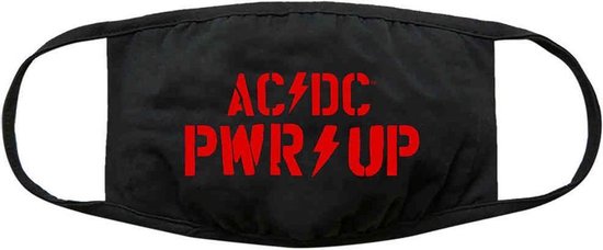 AC/DC - PWR-UP Logo Masker - Zwart