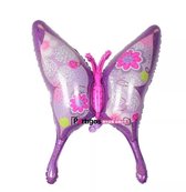 Ballon Vlinder XL roze paars, kindercrea