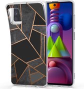 iMoshion Design voor de Samsung Galaxy M51 hoesje - Grafisch Koper - Zwart / Goud