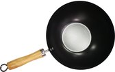 Keuken pan Antiaanbaklaag - wok pan - houten handvat - non-stick - Ø 30 cm - Wok 30 cm houten handvat