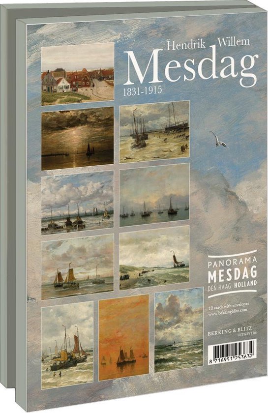 Kaartenmapje met env, groot: Hendrik Willem Mesdag 1831-1915, Hendrik Willem Mesdag - Bekking & Blitz Publishers
