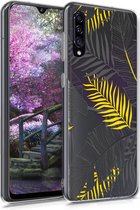 kwmobile telefoonhoesje voor Samsung Galaxy A30s - Hoesje voor smartphone in geel / grijs / transparant - Jungle design