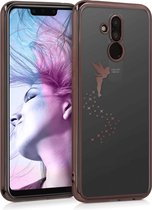 kwmobile hoesje voor Huawei Mate 20 Lite - backcover voor smartphone - Fee design - koper / transparant