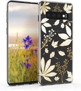 kwmobile telefoonhoesje voor Samsung Galaxy S10 - Hoesje voor smartphone - Bladeren Mix design