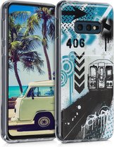 kwmobile telefoonhoesje voor Samsung Galaxy S10e - Hoesje voor smartphone - Trein met Graffiti design