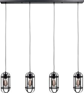 HighLight hanglamp Longo balk 4 lichts - zwart
