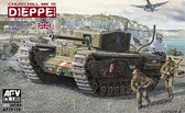 AFV-Club Churchill MK.IV Dieppe + Ammo by Mig lijm