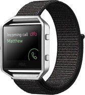 Shop4 - Fitbit Blaze Bandje - Nylon Zwart