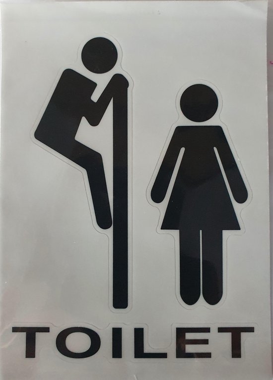 WC sticker "Gluurder" (10x13cm).