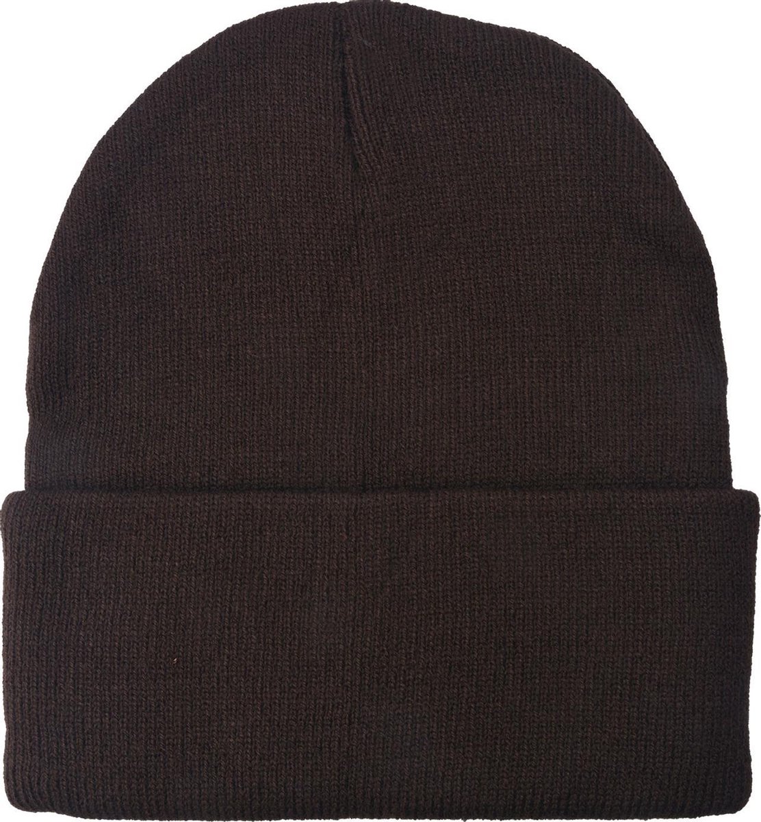 Muts | Beanie | 100% Acryl | Bruin | One Size | Wintersport | Outdoor |