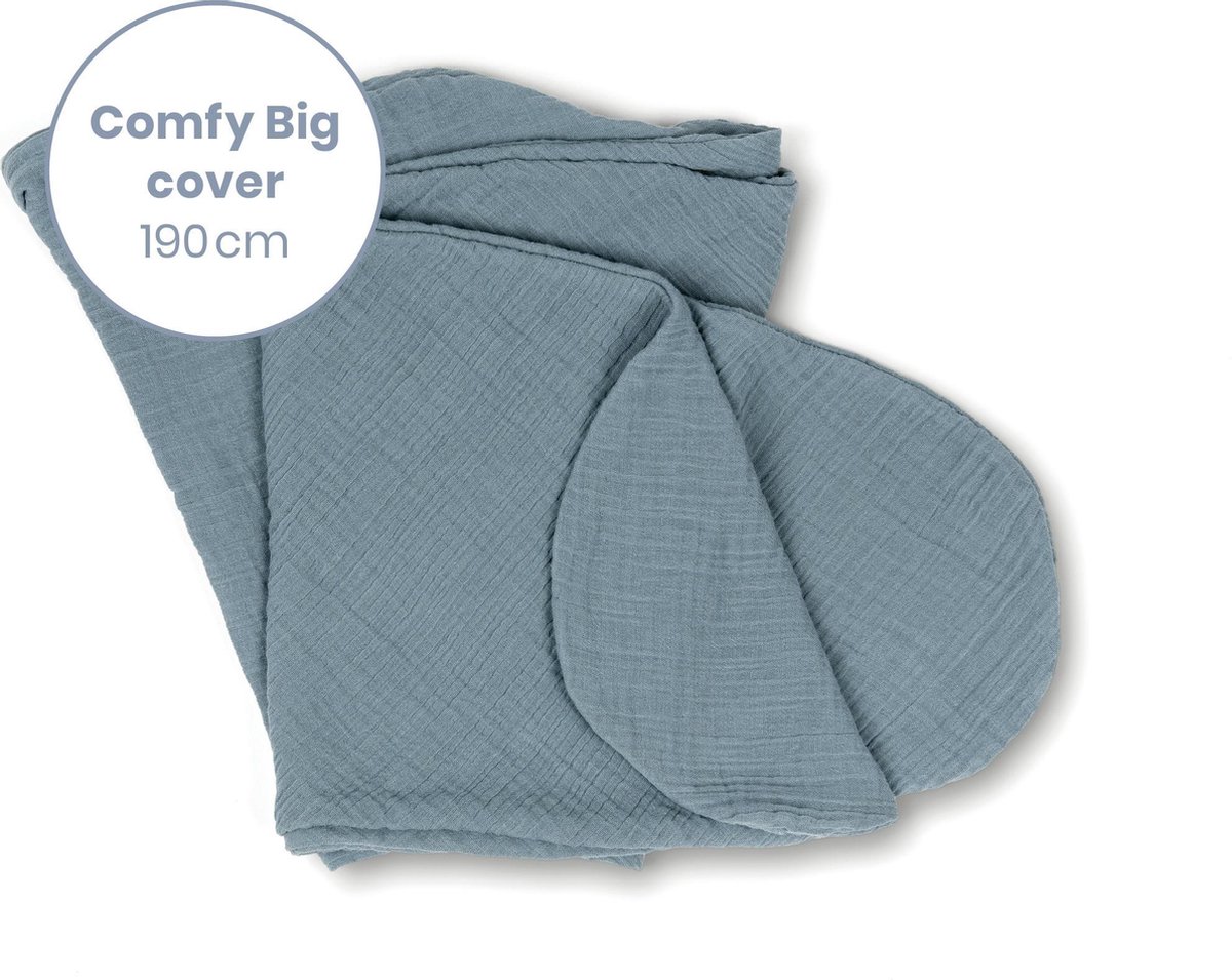 Doomoo Comfy Big Tetra Voedingskussenhoes Blue