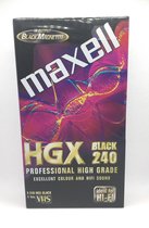 Maxell HGX balck 240 professional high grade VHS (4uur) / VHS videoband / video cassette