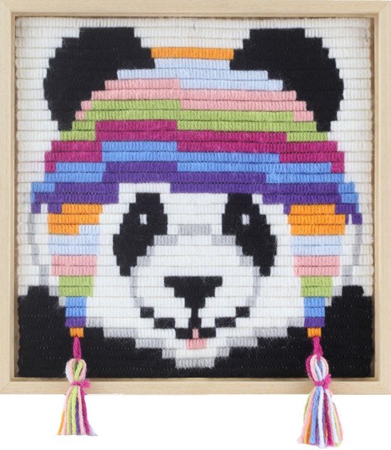 Ga lekker liggen Tol Lijken Panda borduren voor kinderen (pakket) | bol.com