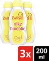 Zwitsal Baby Rijke Huidolie - 3 x 200 ml - Voordeelverpakking
