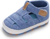 Blauwe blauw zomer | schoenen gympen| baby jongens | antislip zachte zool | 0 tot 6 maanden | maat 18 | baby accessoires