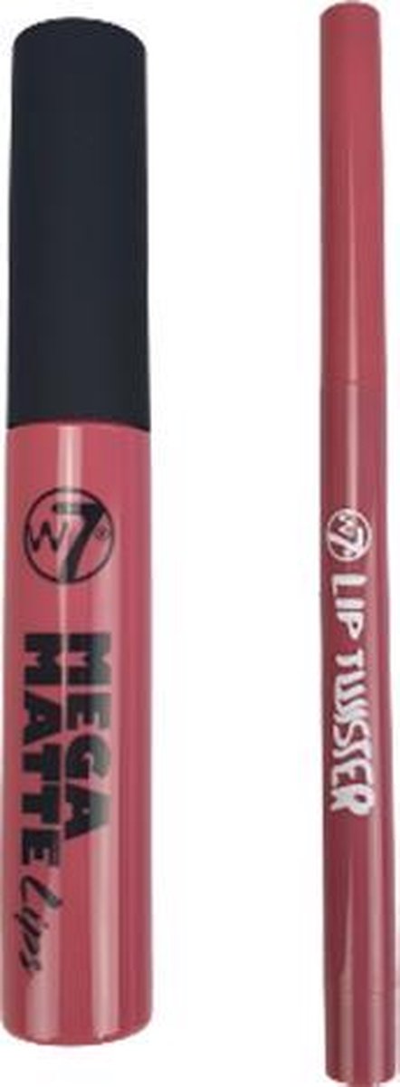 W7 cosmetica Christmas Box - Lip potlood / lipgloss - Roze