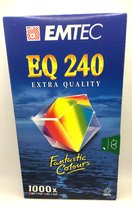 Emtec VHS Video Cassettes Extra Quality 240 min (4 uur)