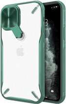 Nillkin Cyclops Case - camerahoes en standaard Geschikt voor iPhone 12 Pro / iPhone 12 - groen