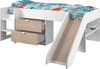 Parisot Halfhoogslaper met glijbaan Tobo - 90x200 - Wit