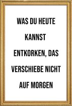 JUNIQE - Poster met houten lijst Korken -30x45 /Wit & Zwart
