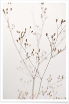 JUNIQE - Poster Wild Flower Natural Beige 1 -13x18 /Ivoor