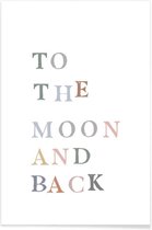 JUNIQE - Poster To The Moon and Back -40x60 /Kleurrijk