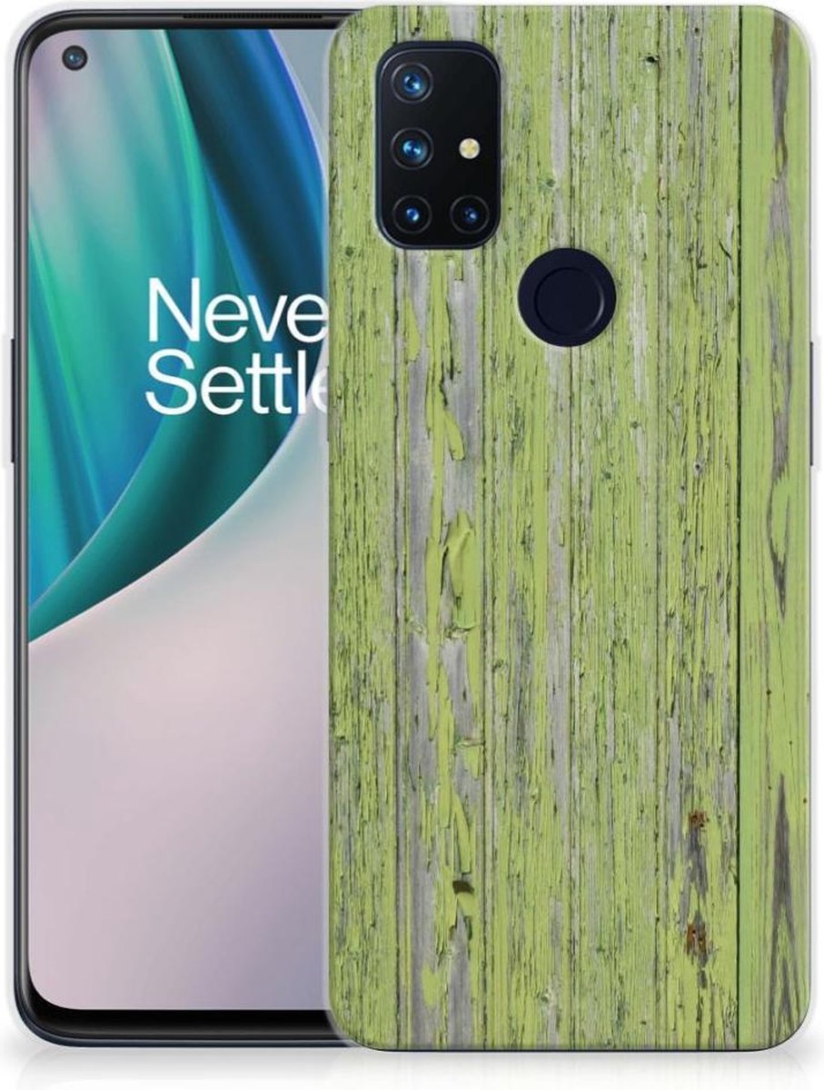 OnePlus Nord N10 5G Bumper Hoesje Green Wood