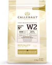 Callebaut Chocolade Callets Wit- 2,5 kg