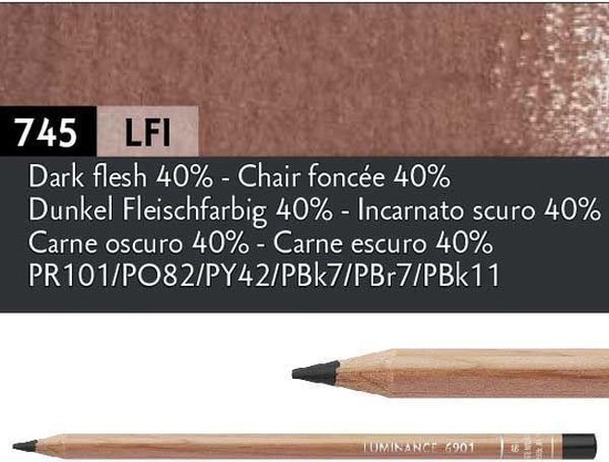Caran d'Ache Luminance Pencil Dark Flesh 5%