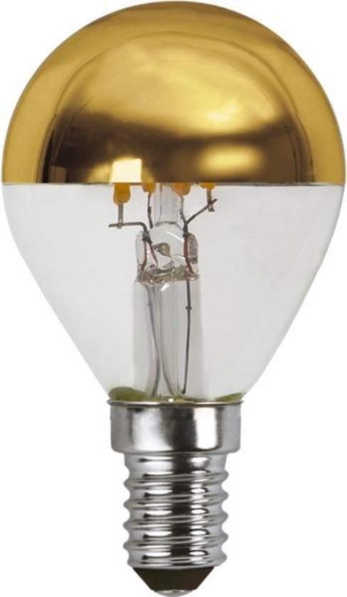 Filament LED kopspiegellamp goud E14 3.5W 2700K Dimbaar |