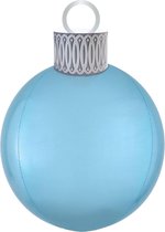 Orbz Kerstbal 38 X 50 Cm Folie Lichtblauw