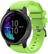 Siliconen Smartwatch bandje - Geschikt voor  Garmin Venu siliconen bandje - lichtgroen - Horlogeband / Polsband / Armband