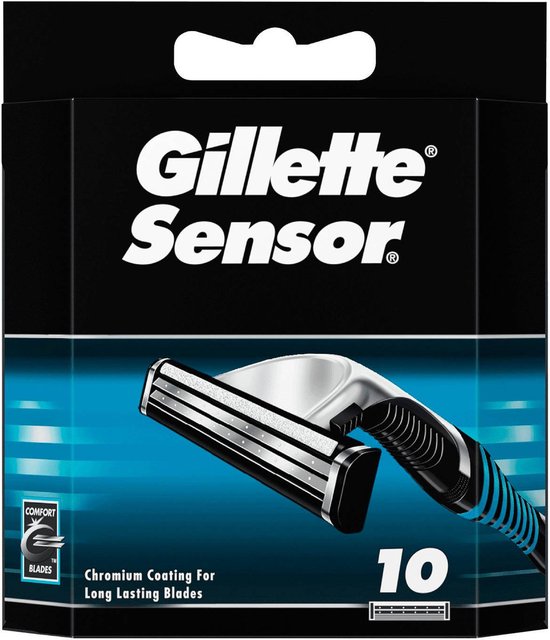 Gillette Sensor Scheermesjes Voor Mannen - 10 Navulmesjes - Gillette