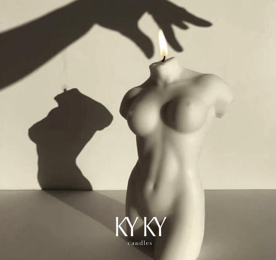 KyKy Siliconen kaars mal - Vrouwenlichaam silhouet voor DIY kaarsen maken