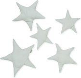 Décoration murale en tissu étoiles gris clair (5pcs) CamCam
