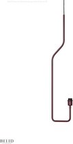 Pensile Hanglamp Donker Rood E27 (geleverd zonder lampenkap)