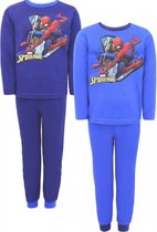 Spiderman Kinder Pyjama Maat 98/104 Donker Blauw - 1 Stuk
