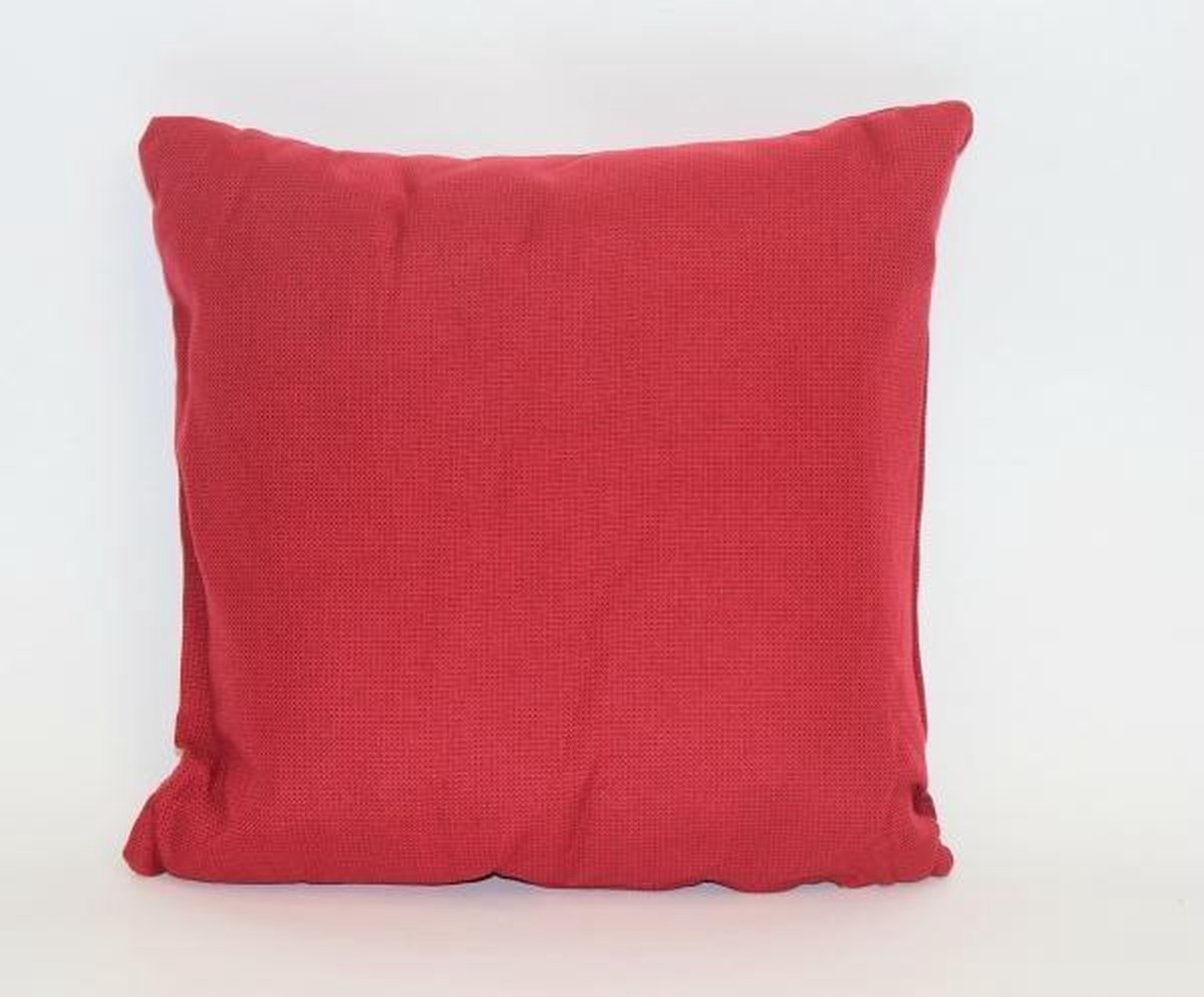 Madison sierkussen 40x40 cm Rib red Rood