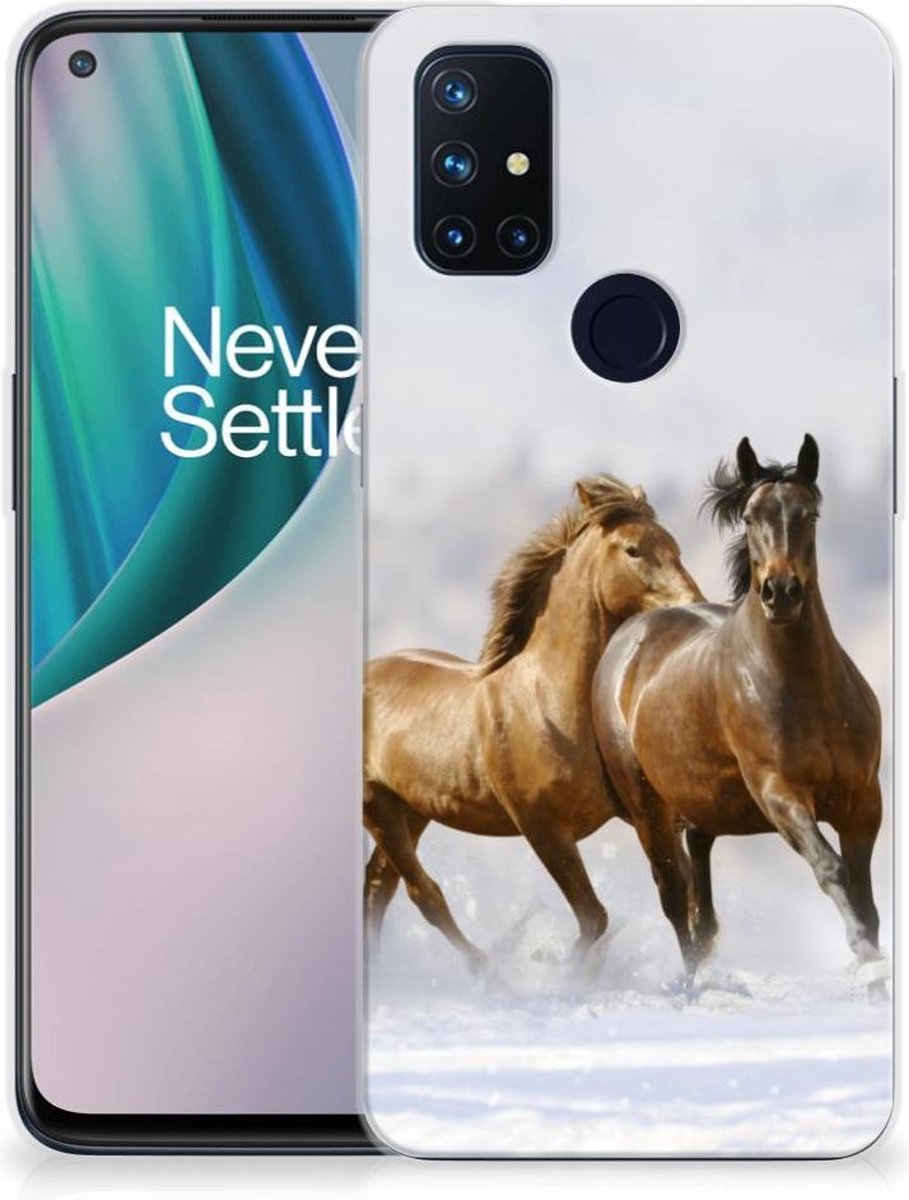 OnePlus Nord N10 5G TPU Hoesje Paarden