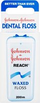 Johnson & Johnson Reach Dental Waxed Floss Flosdraad- 200 m - Flosdraad