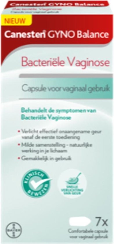 Canesten Gyno Balance Capsule - bij bacteriële vaginose - 7 capsules voor vaginaal gebruik - Canesten