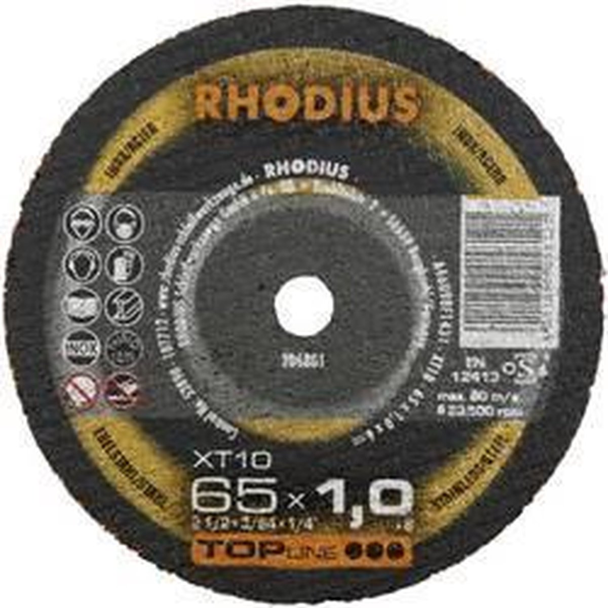 Rhodius XT10 MINI 206802 Cutting disc (straight) 65 mm 6 mm 1 pc(s)