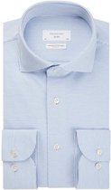 Profuomo overhemd blauw dessin Slim Fit